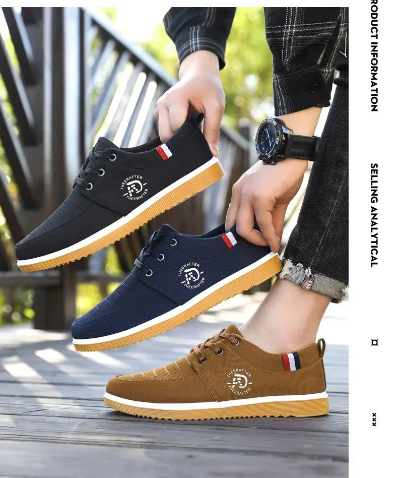 Men’s Casual Canvas Loafers – Breathable & Lightweight