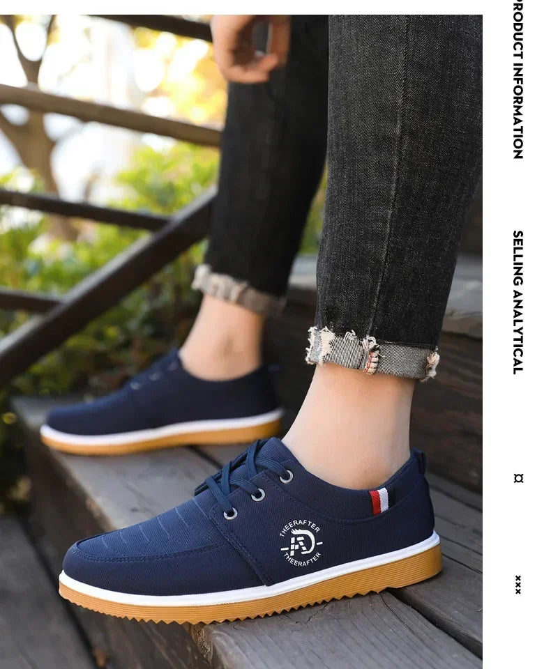 Men’s Casual Canvas Loafers – Breathable & Lightweight