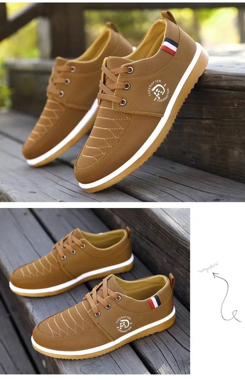 Men’s Casual Canvas Loafers – Breathable & Lightweight