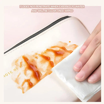 Pu Fashion Women Pillow Cosmetic Bag Large Capacity Makeup Travel Organizer Bags Portable Tote Square Wash Storage Zipper Bag