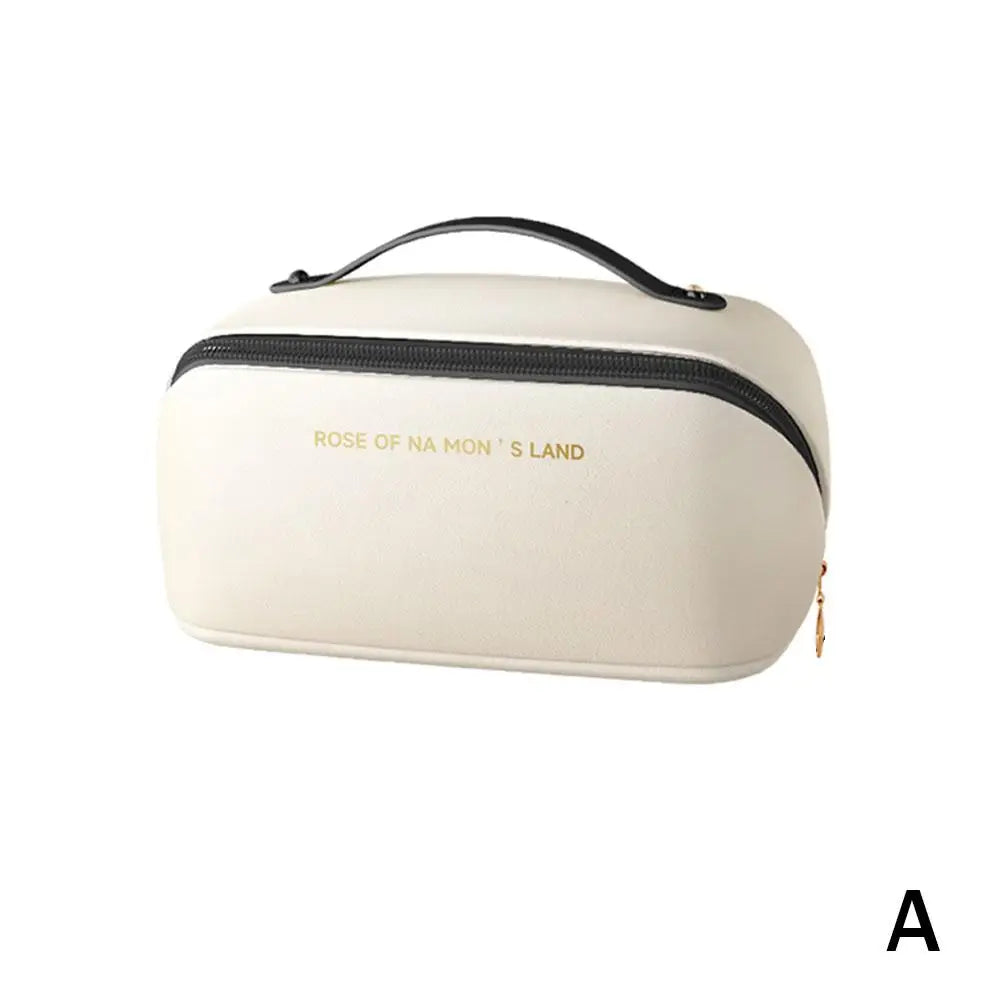 Pu Fashion Women Pillow Cosmetic Bag Large Capacity Makeup Travel Organizer Bags Portable Tote Square Wash Storage Zipper Bag