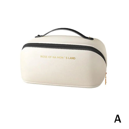 Pu Fashion Women Pillow Cosmetic Bag Large Capacity Makeup Travel Organizer Bags Portable Tote Square Wash Storage Zipper Bag