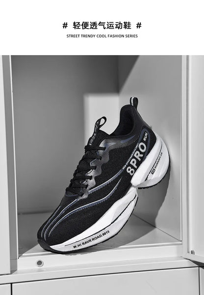 Speciality Carbon Plate Sports Running Shoes Marathon Air Cushion Men Breathable Lightweight Women Comfortable Nonskid Sneakers