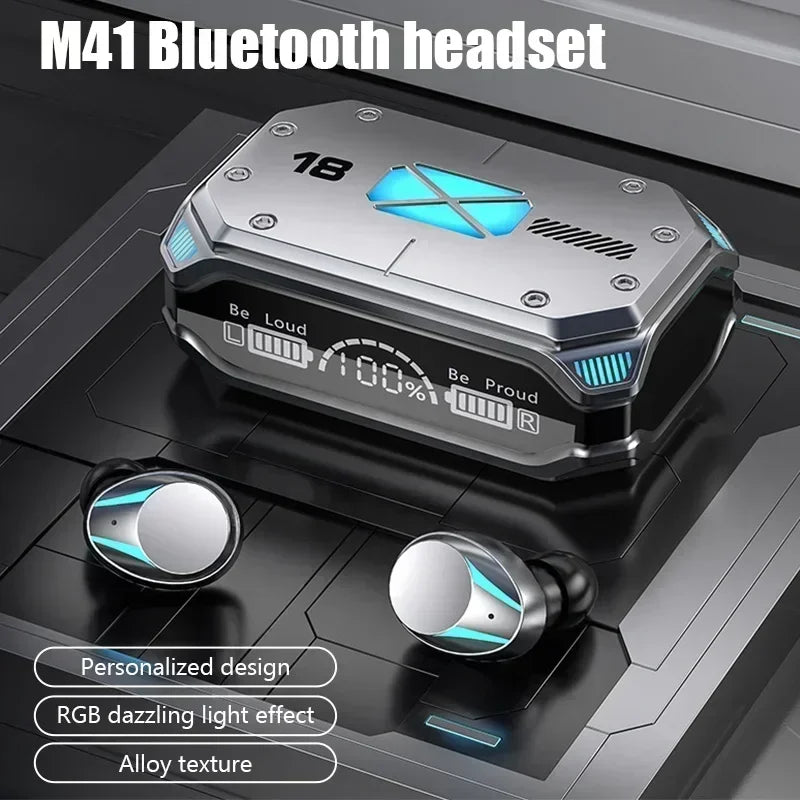 New TWS Bluetooth Earphones Wireless Headphones Smart Touch Wireless Headset LED Display Stereo Sound Earbuds for Smartphones