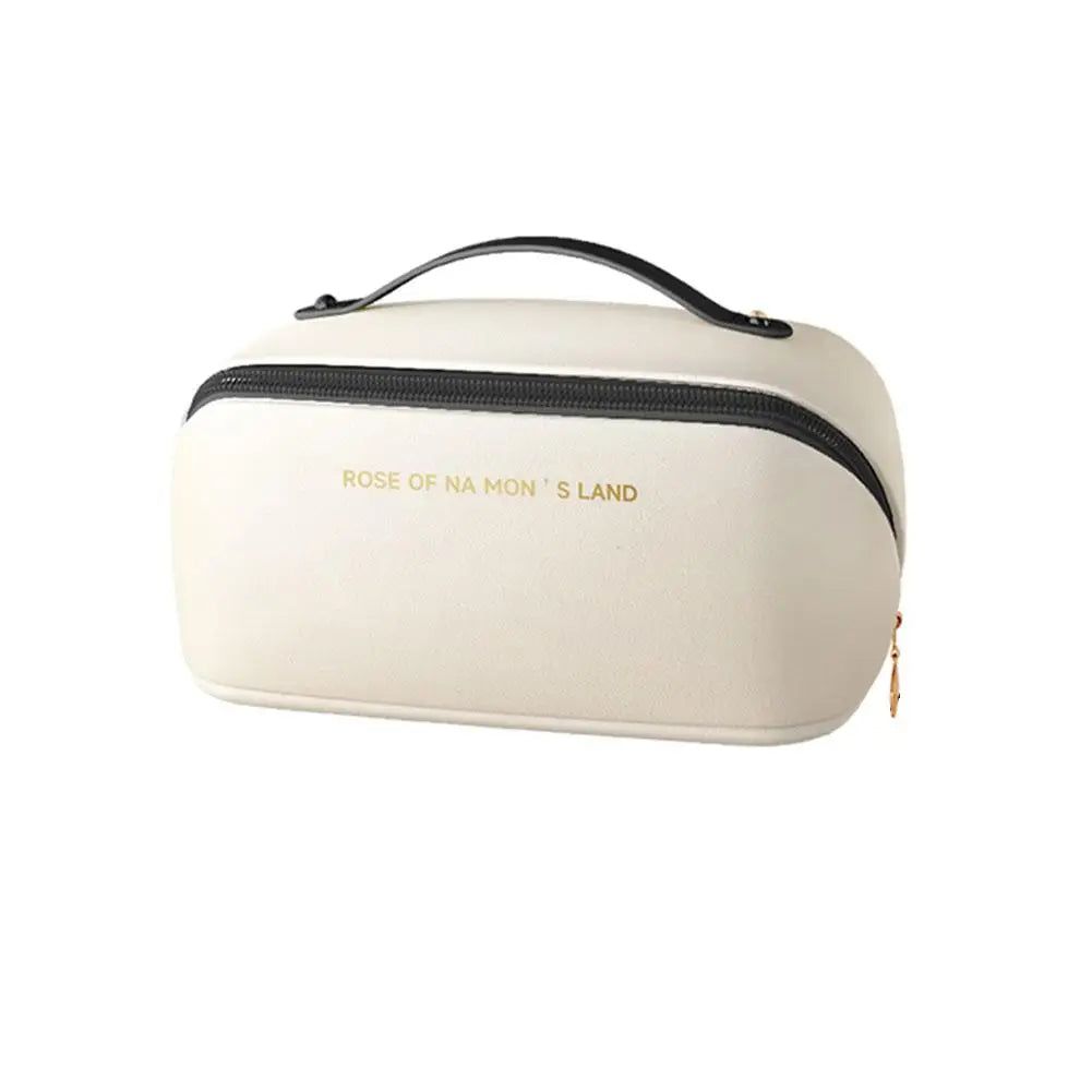 Pu Fashion Women Pillow Cosmetic Bag Large Capacity Makeup Travel Organizer Bags Portable Tote Square Wash Storage Zipper Bag