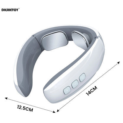 Smart Neck massager Electric Acupoints Shoulder Body Lymphvity Massage Device Low Frequency Magnetic Therapy Pulse Pain Relief