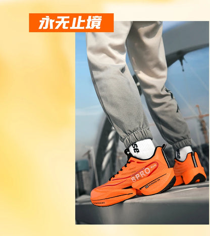 Speciality Carbon Plate Sports Running Shoes Marathon Air Cushion Men Breathable Lightweight Women Comfortable Nonskid Sneakers