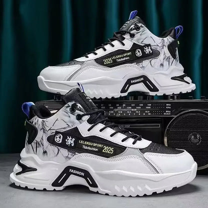 2025 Men’s Shoes Sneakers Fashion Breathable Platform Running Shoes Mesh Sport Light Unisex Male Casual Vulcanize Man Shoes