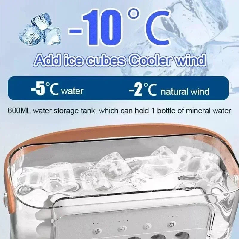 VIVO 3in1 Fan AIr Conditioner Household Small Air Cooler LED Night Light Portable Humidifier Air Adjustment Fan Office Home Fan