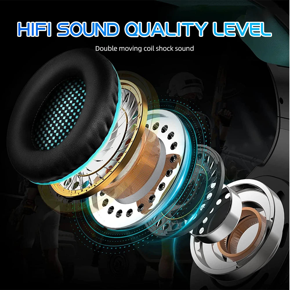 Stereo P47 Headset Bluetooth 5.0 Folding Series Wireless Sports Game Music Headphone Support SD Card with Mic for All Smartphone