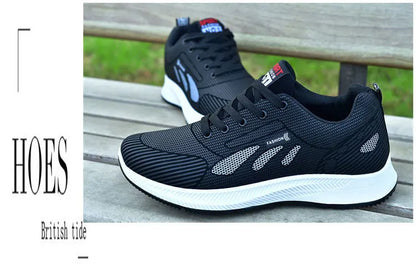 2025 new spring trend sports men's shoes Lace-up thick sole casual fashion shoes Large size Wear skid resistance