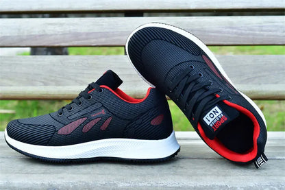 2025 new spring trend sports men's shoes Lace-up thick sole casual fashion shoes Large size Wear skid resistance