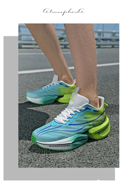 Speciality Carbon Plate Sports Running Shoes Marathon Air Cushion Men Breathable Lightweight Women Comfortable Nonskid Sneakers