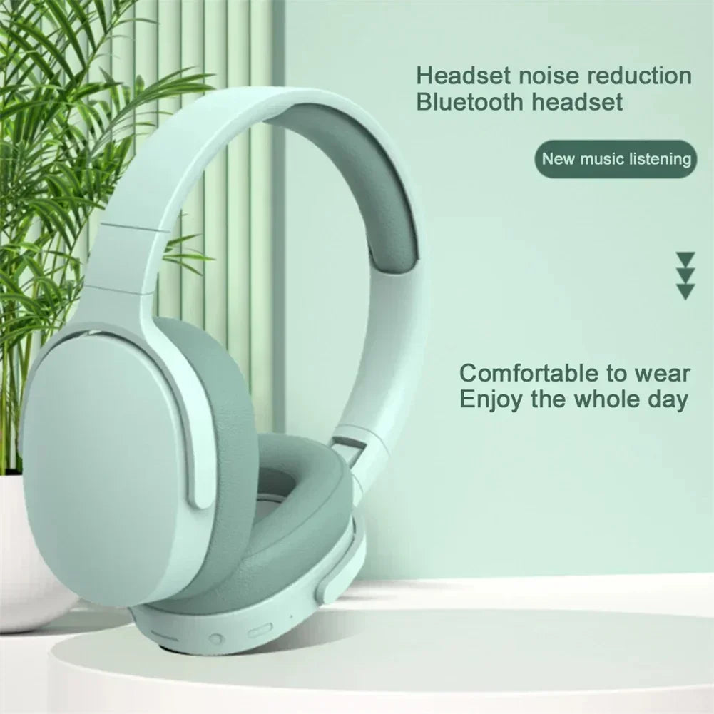 Wireless Headphones P2961 Bluetooth 5.0 Foldable 9D HIFI Stereo Sound Headset Long Battery Life Heavy Bass Earphone For Xiaomi