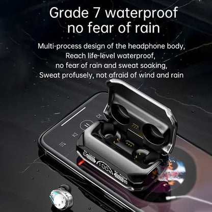 New TWS Bluetooth Earphones Wireless Headphones Smart Touch Wireless Headset LED Display Stereo Sound Earbuds for Smartphones