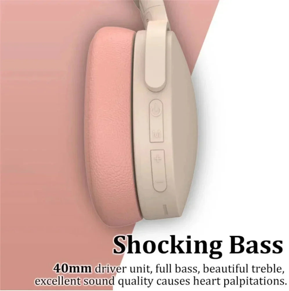 Wireless Headphones P2961 Bluetooth 5.0 Foldable 9D HIFI Stereo Sound Headset Long Battery Life Heavy Bass Earphone For Xiaomi