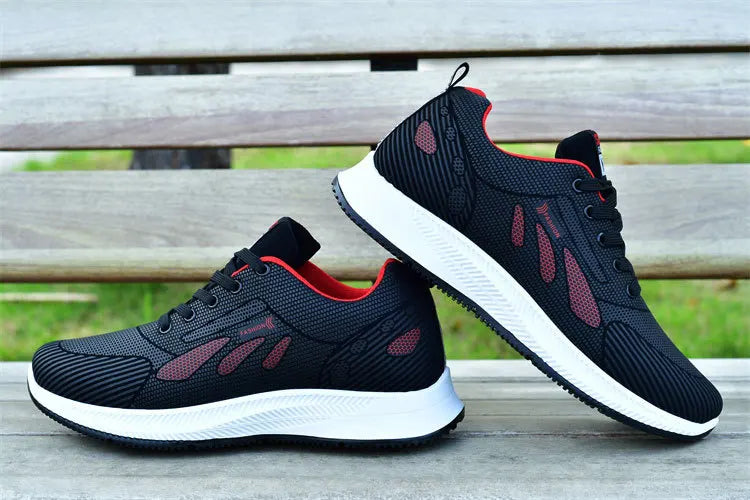 2025 new spring trend sports men's shoes Lace-up thick sole casual fashion shoes Large size Wear skid resistance