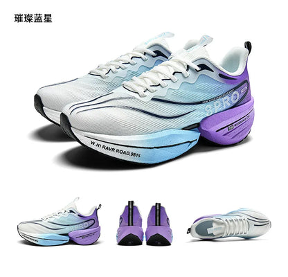 Speciality Carbon Plate Sports Running Shoes Marathon Air Cushion Men Breathable Lightweight Women Comfortable Nonskid Sneakers
