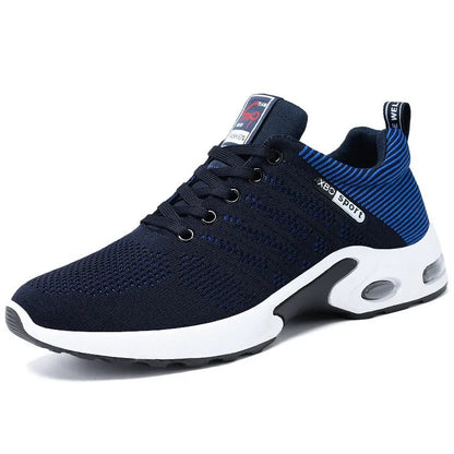 Men's shoes spring new trend men's shoes breathable lace-up running shoes Korean version of light casual walking shoes men