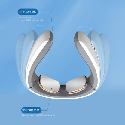 Smart Neck massager Electric Acupoints Shoulder Body Lymphvity Massage Device Low Frequency Magnetic Therapy Pulse Pain Relief