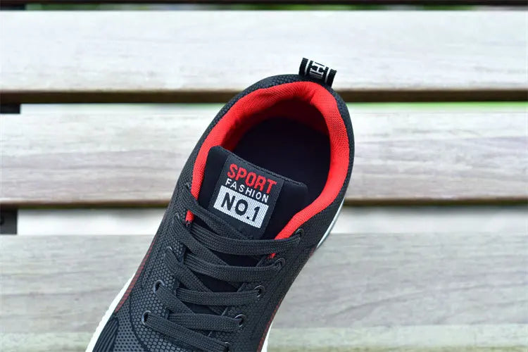2025 new spring trend sports men's shoes Lace-up thick sole casual fashion shoes Large size Wear skid resistance