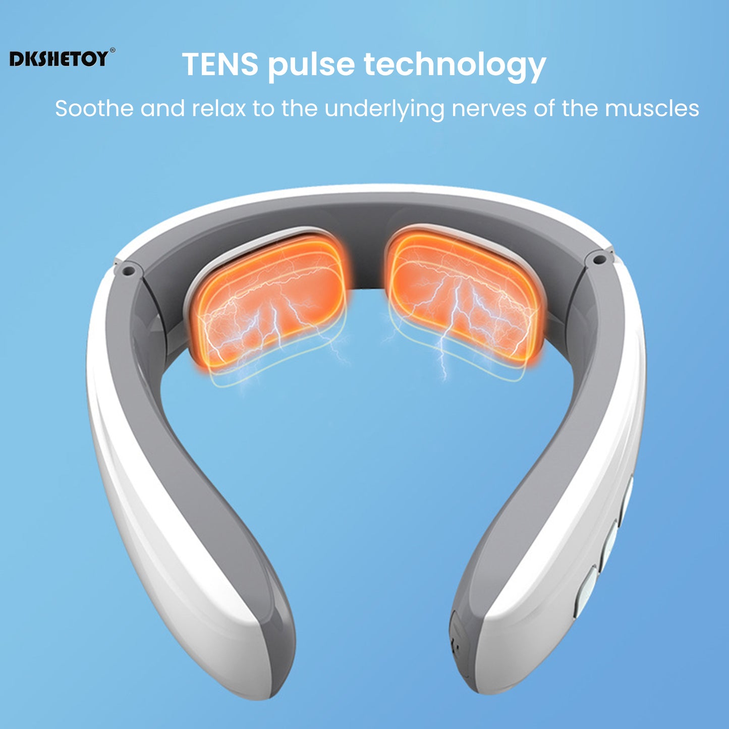 Smart Neck massager Electric Acupoints Shoulder Body Lymphvity Massage Device Low Frequency Magnetic Therapy Pulse Pain Relief