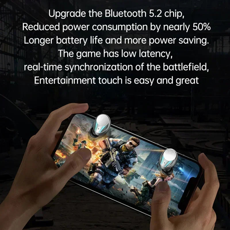 New TWS Bluetooth Earphones Wireless Headphones Smart Touch Wireless Headset LED Display Stereo Sound Earbuds for Smartphones