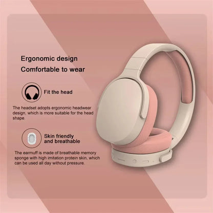 Wireless Headphones P2961 Bluetooth 5.0 Foldable 9D HIFI Stereo Sound Headset Long Battery Life Heavy Bass Earphone For Xiaomi