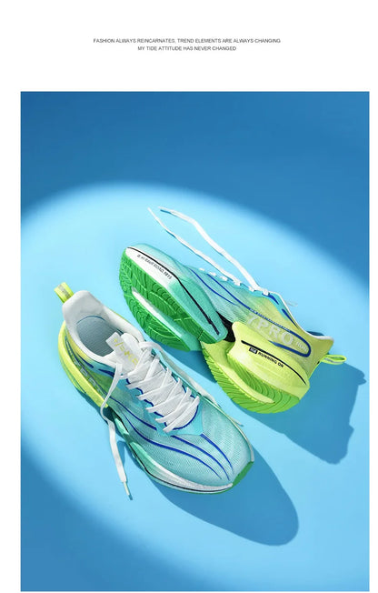 Speciality Carbon Plate Sports Running Shoes Marathon Air Cushion Men Breathable Lightweight Women Comfortable Nonskid Sneakers