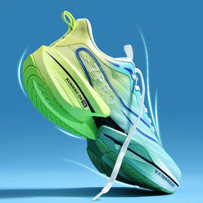 Speciality Carbon Plate Sports Running Shoes Marathon Air Cushion Men Breathable Lightweight Women Comfortable Nonskid Sneakers