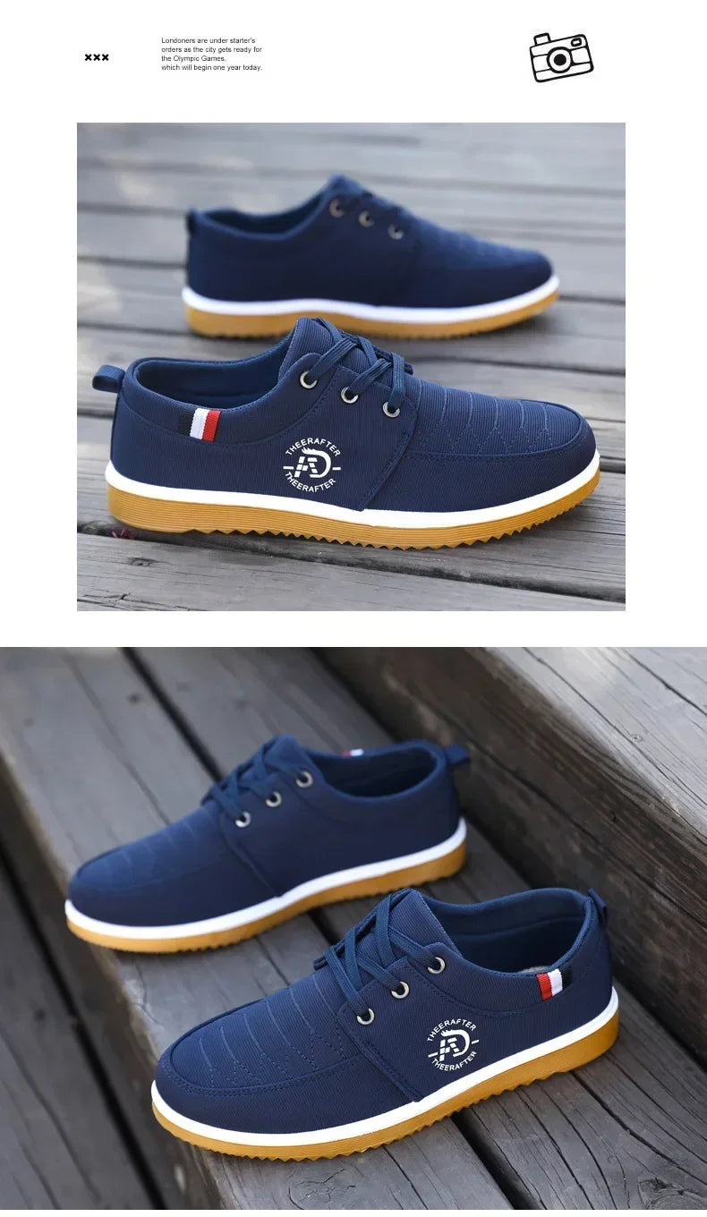 Man Canvas Shoes Fashion Platform Sneakers for Men Casual Walking Breathable Shoes Male Loafers Zapatillas Hombre 2025