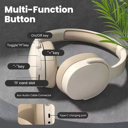 Wireless Headphones P2961 Bluetooth 5.0 Foldable 9D HIFI Stereo Sound Headset Long Battery Life Heavy Bass Earphone For Xiaomi