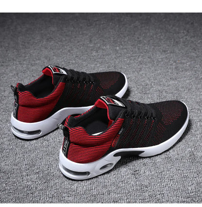 Men's shoes spring new trend men's shoes breathable lace-up running shoes Korean version of light casual walking shoes men