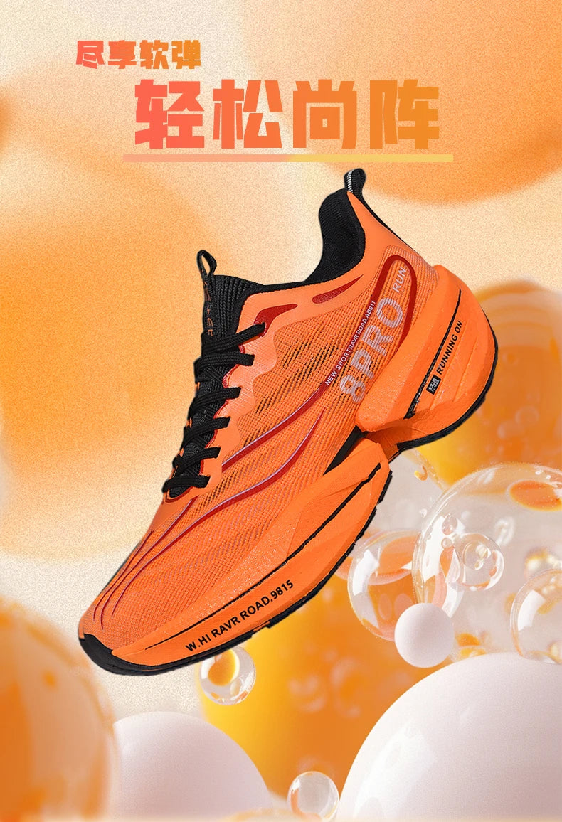 Speciality Carbon Plate Sports Running Shoes Marathon Air Cushion Men Breathable Lightweight Women Comfortable Nonskid Sneakers