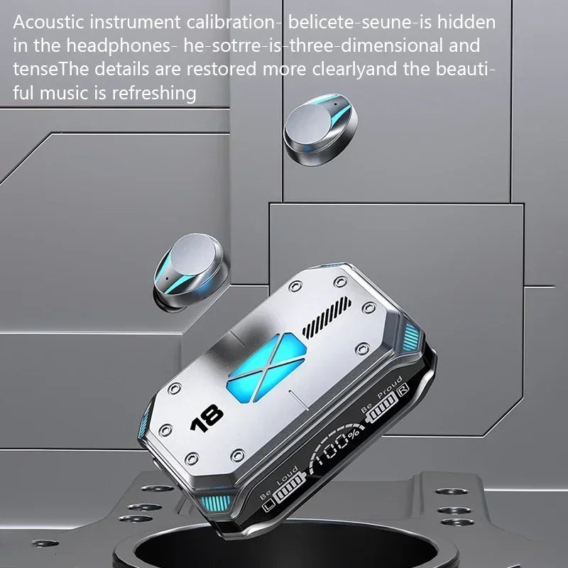 New TWS Bluetooth Earphones Wireless Headphones Smart Touch Wireless Headset LED Display Stereo Sound Earbuds for Smartphones