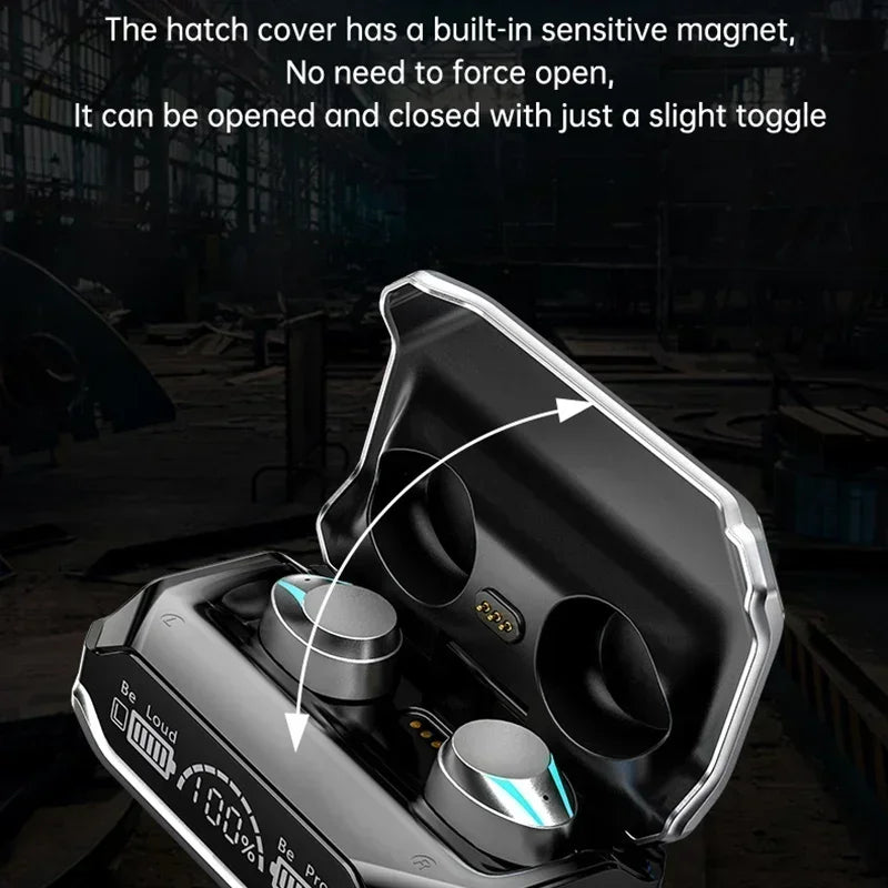 New TWS Bluetooth Earphones Wireless Headphones Smart Touch Wireless Headset LED Display Stereo Sound Earbuds for Smartphones