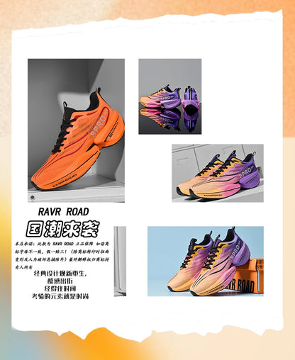 Speciality Carbon Plate Sports Running Shoes Marathon Air Cushion Men Breathable Lightweight Women Comfortable Nonskid Sneakers